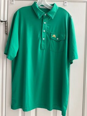 Criquet Masters Green Pimento Cheese Performance Polo Golf Men’s L Preppy